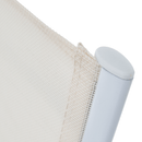 Kerti rakásolható szék, fehér acél/tölgy, BONTO