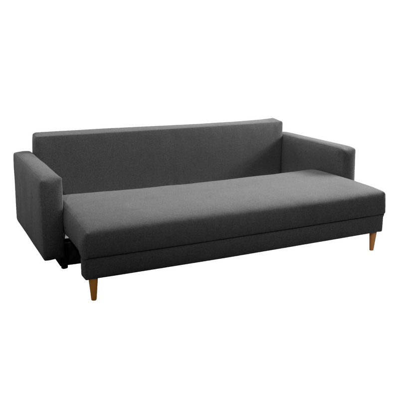 Kihúzható kanapé, szürke, BONYK