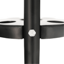 Étkezőasztal, fekete acél/edzett üveg, BORGEN TYP 2