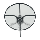 Étkezőasztal, fekete acél/edzett üveg, BORGEN TYP 2