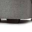 Ülőgarnitúra U alakban, szövet szürke, balos, BORN U