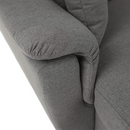 Ülőgarnitúra U alakban, szövet szürke, balos, BORN U