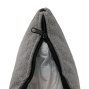 Ülőgarnitúra U alakban, szövet szürke, balos, BORN U