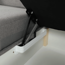 Ülőgarnitúra U alakban, szövet szürke, jobbos, BORN U