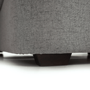 Ülőgarnitúra U alakban, szövet szürke, jobbos, BORN U