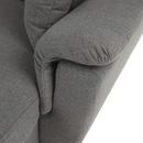 Ülőgarnitúra U alakban, szövet szürke, jobbos, BORN U