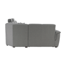 Ülőgarnitúra U alakban, szövet szürke, jobbos, BORN U