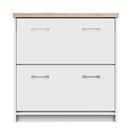 Cipősszekrény 2k, DTD laminált, fehér/tölgy sonoma, TOPTY TYP 11