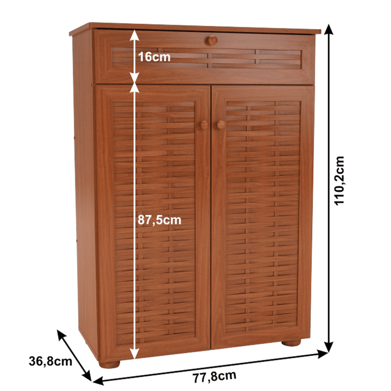 Cipősszekrény, MDF laminált, amerikai cseresznye, FP 03