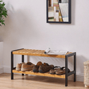 Cipőtartó, természetes/fekete, KONTRE