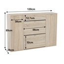 Cipősszekrény, tölgy sonoma, ANABELA