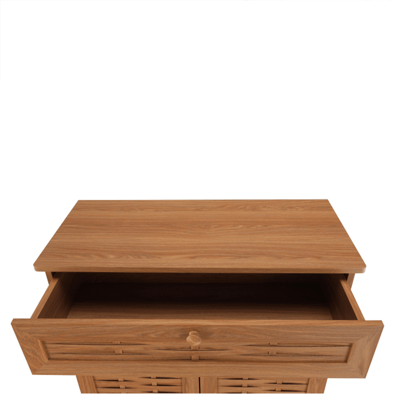 cipősszekrény, laminált MDF, natural, FP 03