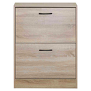 Cipőtároló, 2 soros, tölgy, BOTNIX