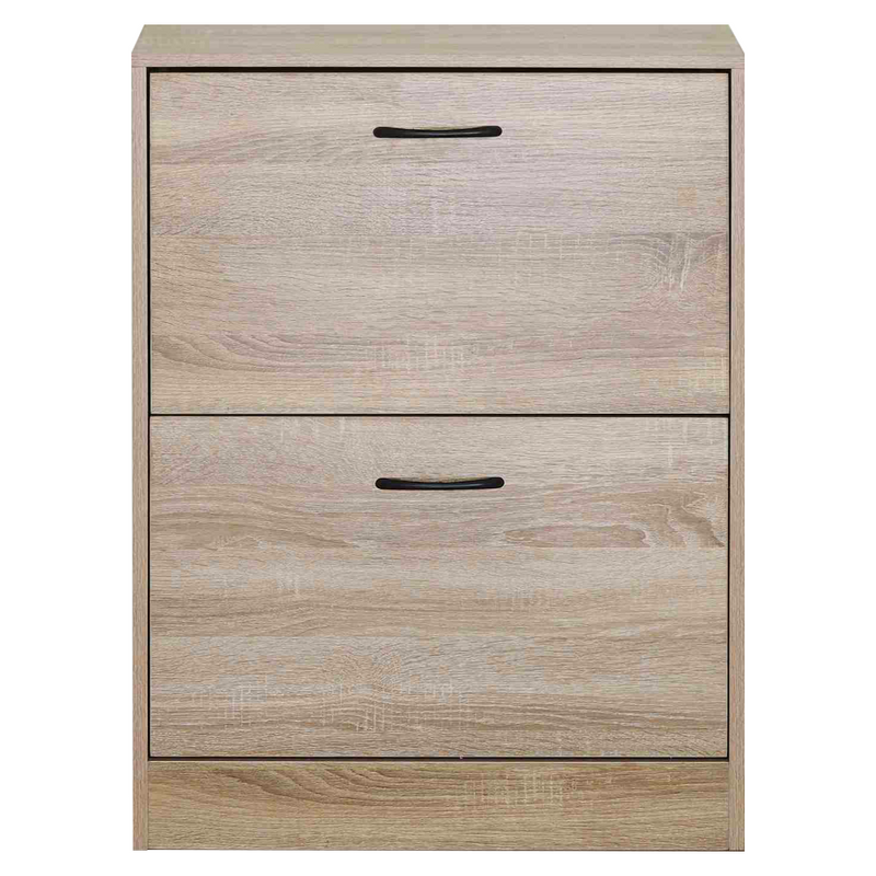 Cipőtároló, 2 soros, tölgy, BOTNIX