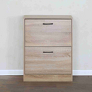 Cipőtároló, 2 soros, tölgy, BOTNIX