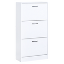 Cipőtároló, 3 soros, fehér, BOTORIA