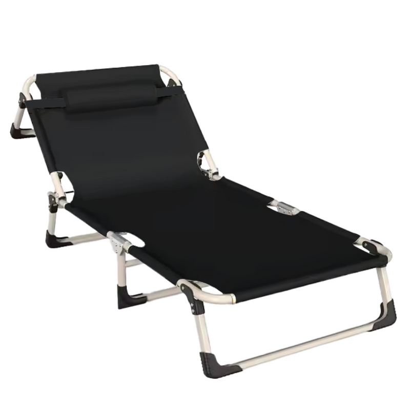 Kerti nyugágy, fekete/bézs, BOVRY