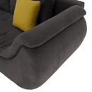 Ülőgarnitúra, szürkésbarna/sárga, szövet, balos, BRATO