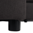 Ülőgarnitúra, szürkésbarna/sárga, szövet, balos, BRATO