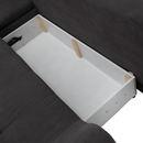 Ülőgarnitúra, szürkésbarna/sárga, szövet, balos, BRATO