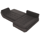 Ülőgarnitúra, szürkésbarna/sárga, szövet, jobbos, BRATO