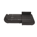 Ülőgarnitúra, szürkésbarna/sárga, szövet, jobbos, BRATO