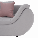 Ülőgarnitúra, világosszürke/púderrózsaszín, szövet, balos, BRATO