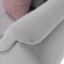 Ülőgarnitúra, világosszürke/púderrózsaszín, szövet, balos, BRATO