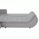 Ülőgarnitúra, világosszürke/púderrózsaszín, szövet, balos, BRATO