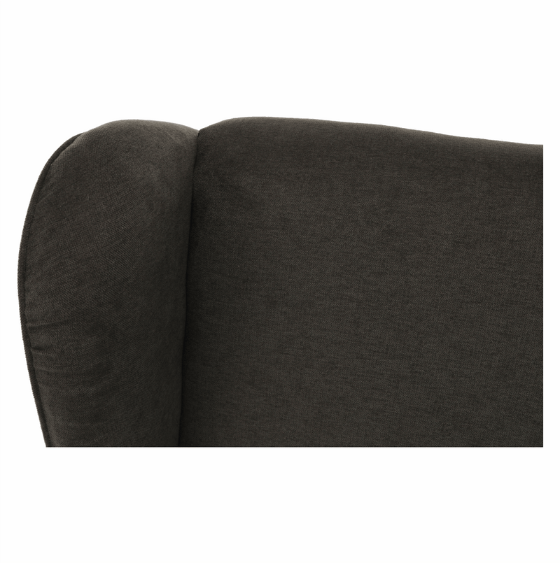 Kényelmes fotel, barna/bükk, BREDLY