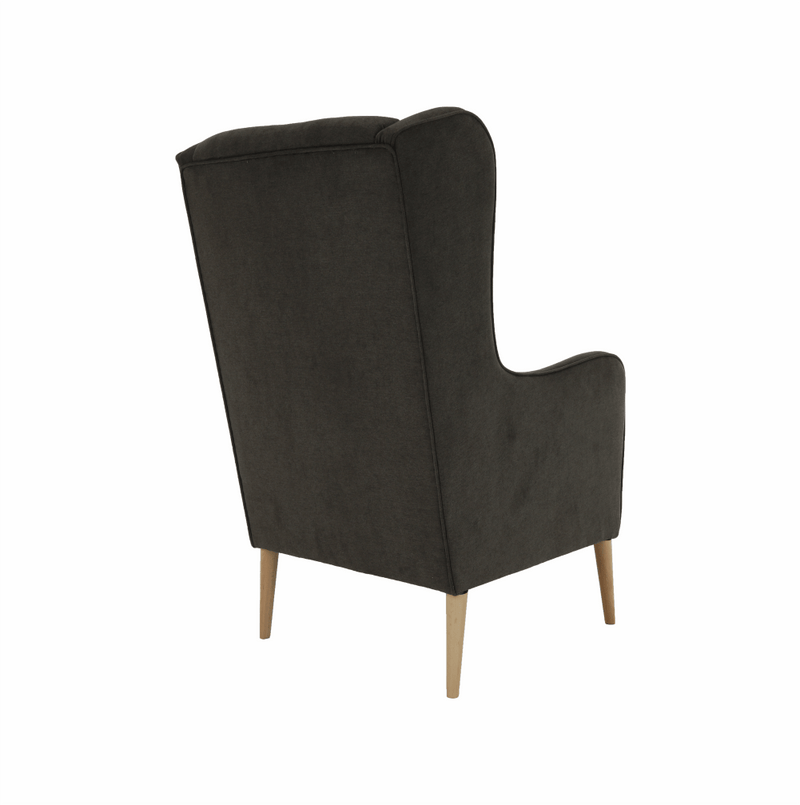 Kényelmes fotel, barna/bükk, BREDLY