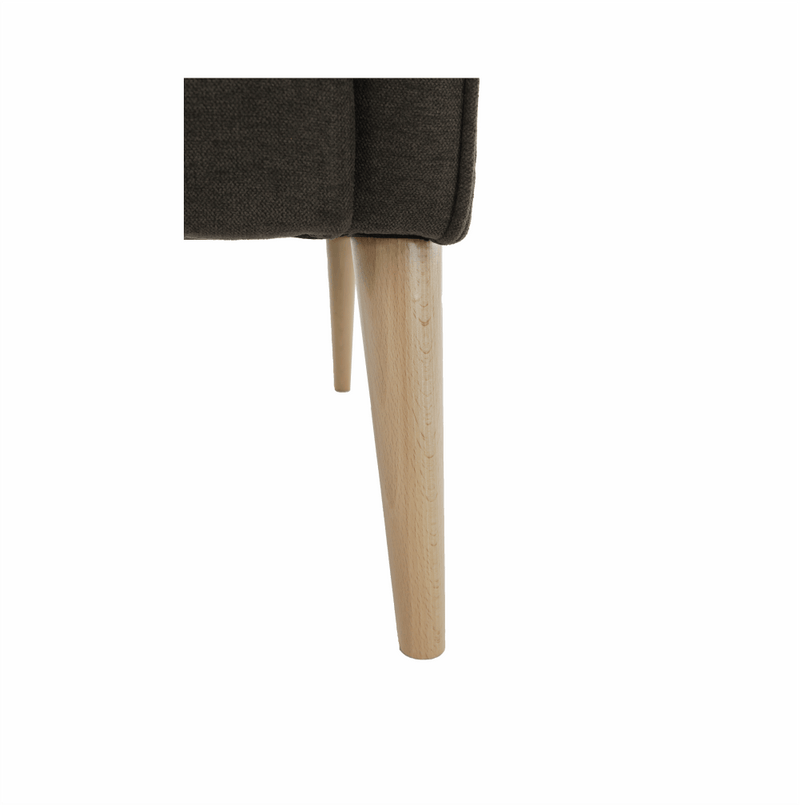 Kényelmes fotel, barna/bükk, BREDLY