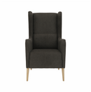 Kényelmes fotel, barna/bükk, BREDLY