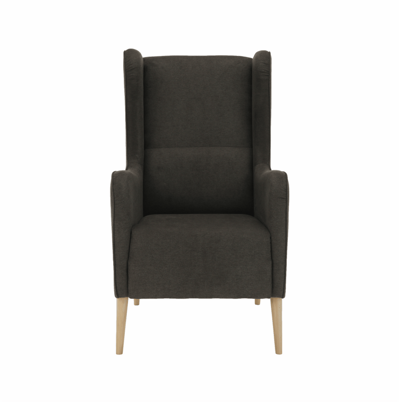 Kényelmes fotel, barna/bükk, BREDLY