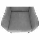 Kényelmes fotel, szürke/fekete, BREDLY