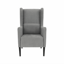 Kényelmes fotel, szürke/fekete, BREDLY