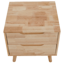 Éjjeliszekrény, masszív fa, természetes, BRUNI