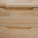 Éjjeliszekrény, masszív fa, természetes, BRUNI