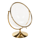 Függő fotel állvánnyal, átlátszó/arany/szürke, BUBBLE NEW TYP 2