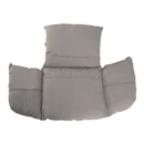 Függő fotel állvánnyal, átlátszó/arany/szürke, BUBBLE NEW TYP 2