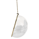 Függő fotel, átlátszó/arany/fehér, BUBBLE NEW TYP 1