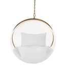 Függő fotel, átlátszó/arany/fehér, BUBBLE NEW TYP 1