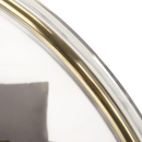 Függő fotel, átlátszó/arany/szürke, BUBBLE NEW TYP 1