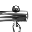 Függő fotel állvánnyal, átlátszó/ezüst/szürke, BUBBLE NEW TYP 3