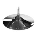 Függő fotel állvánnyal, átlátszó/ezüst/szürke, BUBBLE NEW TYP 3