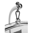 Függő fotel állvánnyal, átlátszó/ezüst/szürke, BUBBLE NEW TYP 3