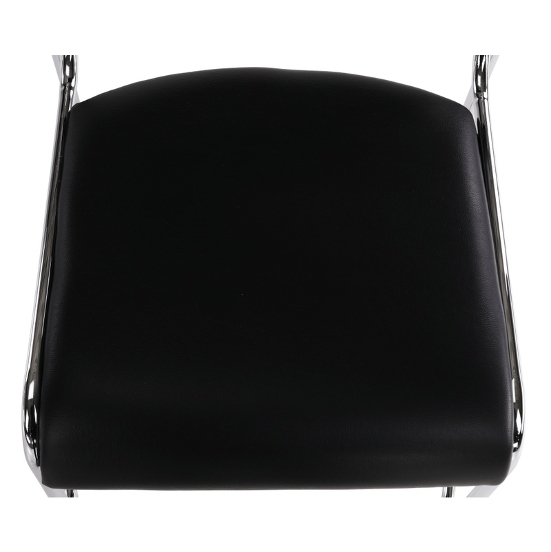 Szék tárgyalóterembe, fekete textilbőr, BULUT