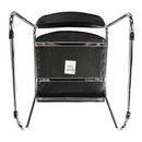 Szék tárgyalóterembe, fekete textilbőr, BULUT