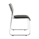 Szék tárgyalóterembe, fekete textilbőr, BULUT