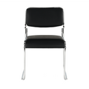 Szék tárgyalóterembe, fekete textilbőr, BULUT